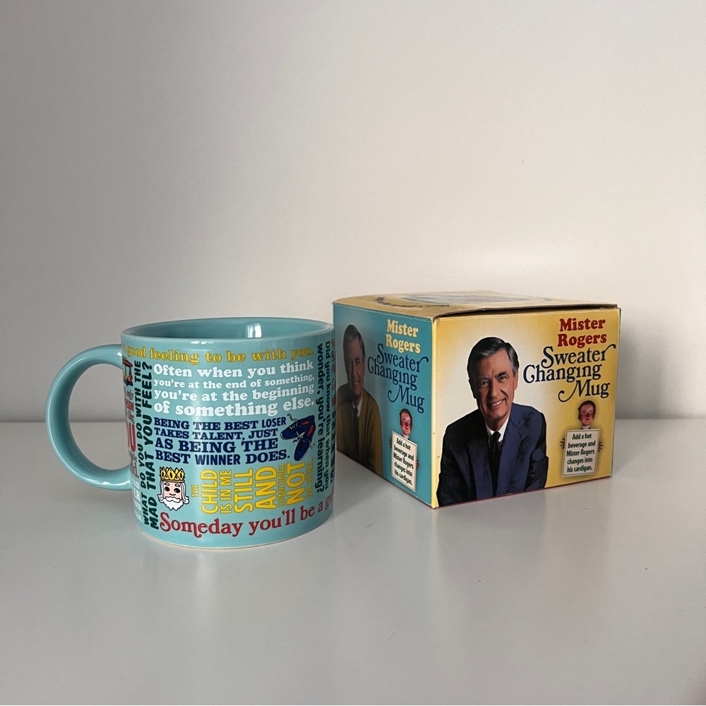 Mister Rogers Sweater Changing Mug